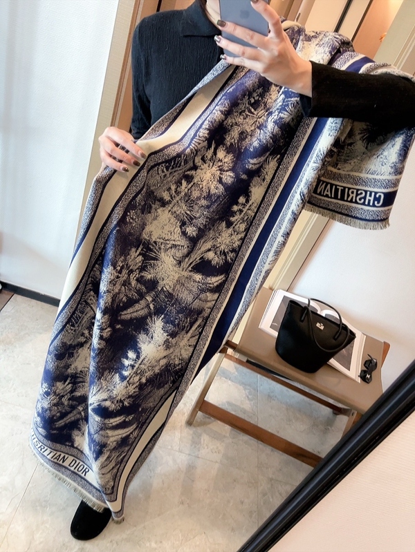 ブランドマフラー素材ディテール